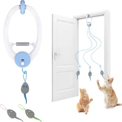 Juguetes interactivos para gatos de interior recargables USB colgantes