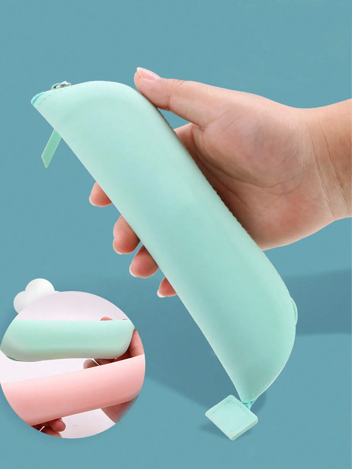 Bolsa de cosméticos de silicona – Resistente al polvo y práctica para viajes - imagen 2