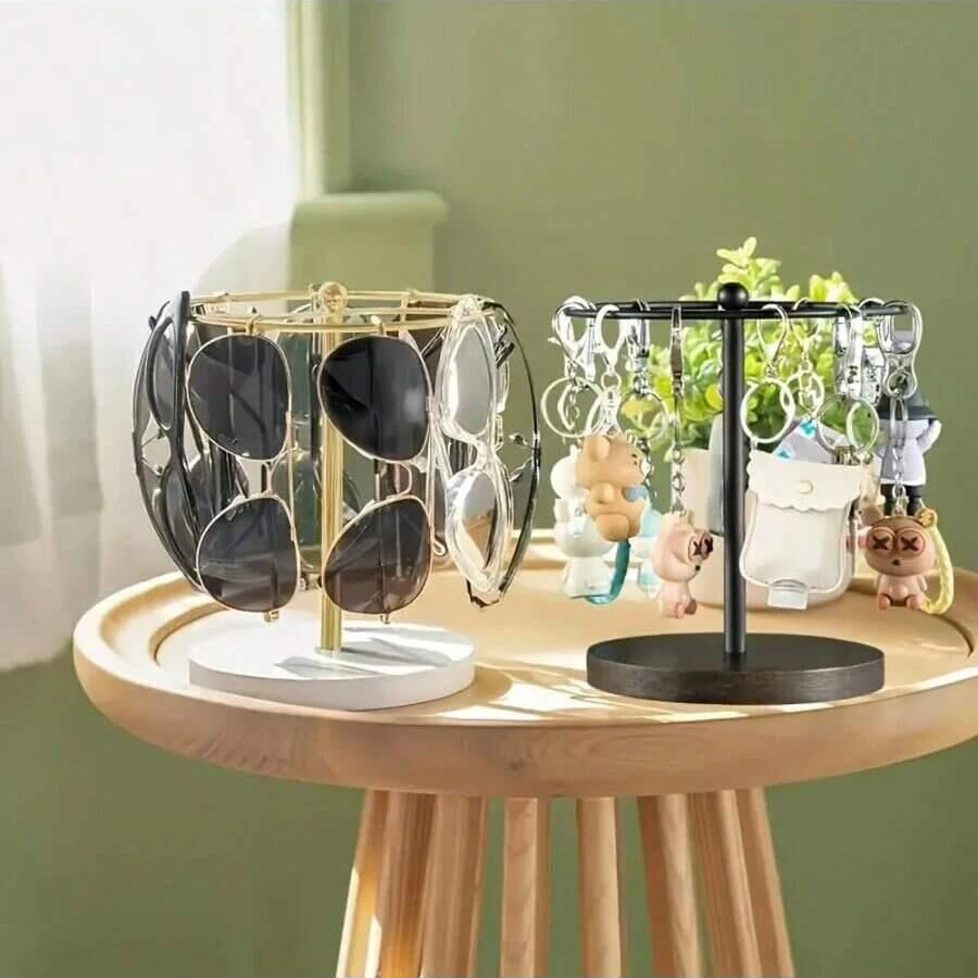 Calidad con Base antideslizante, soporte para almacenamiento de gafas de sol, estante de Metal para ahorro de espacio, organizadores de gafas de escritorio, soporte para dormitorio - imagen 2