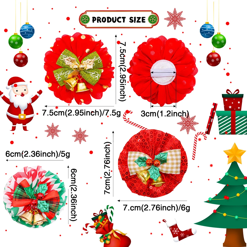 50 Uds. Accesorios Navideños para Perros con Pajaritas Navideñas y Collar Deslizante - imagen 3
