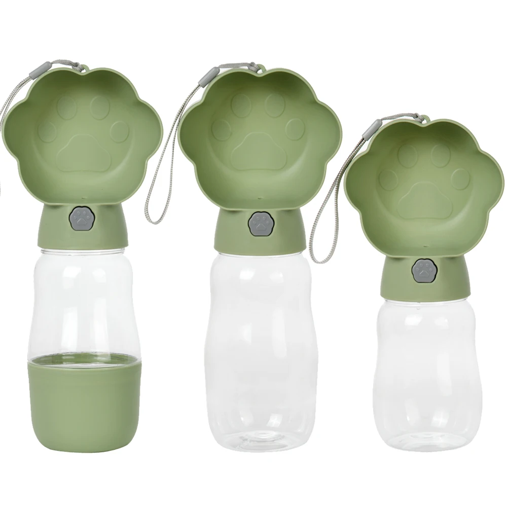 Botella de agua grande 2 en 1 para perros, cuencos portátiles para viajes al aire libre para perros pequeños y grandes, diseño de pata, alimentador para cachorros, suministros para mascotas - imagen 2