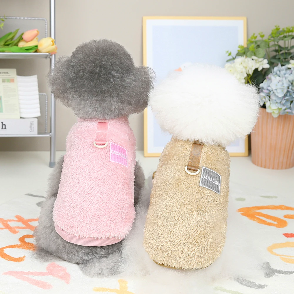 Ropa cálida para perros pequeños, ropa de lana suave para perros y gatos, chaleco de invierno para cachorros, disfraz para perros pequeños y medianos, gatos, Chihuahua Yorkie - imagen 5