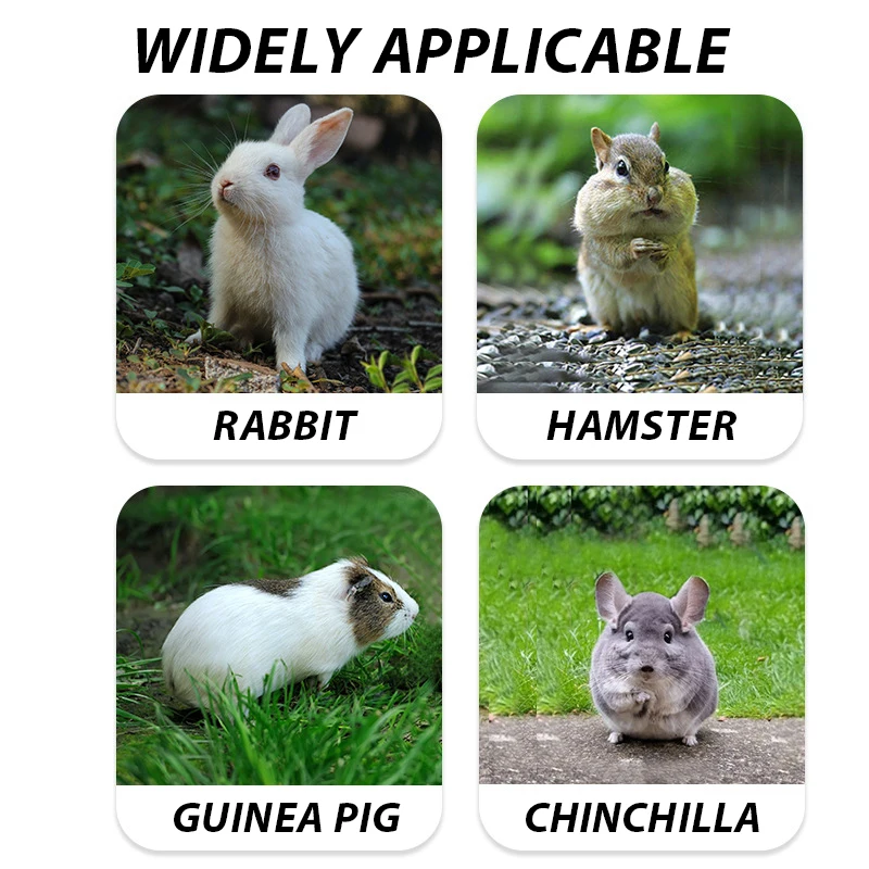 Bolsa de heno Oxford para mascotas, bolsa de alimentación para conejillo de indias y hámster de gran capacidad, bolsa de almacenamiento para alimentador de heno de Chinchilla y conejo para animales pequeños D9133 - imagen 5