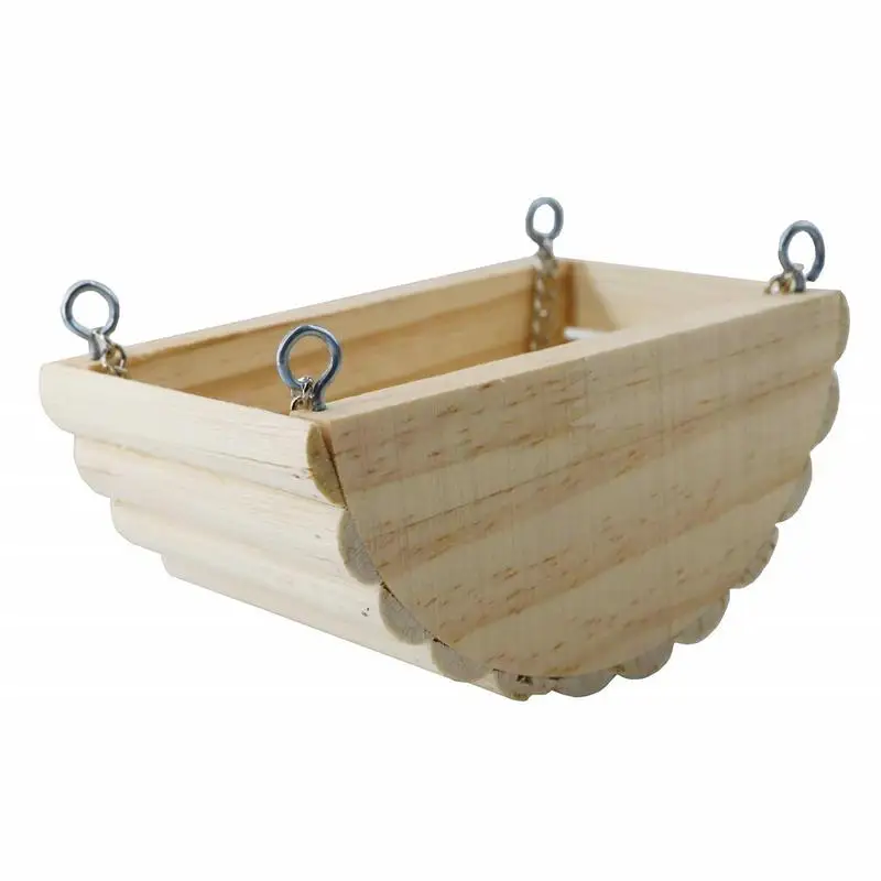 Hamster columpio para mascotas, cabina oscilante, barco balancín, accesorios para jaula de hámster, conejillo de indias, juguetes para mascotas pequeñas para hámster Gerbil - imagen 2