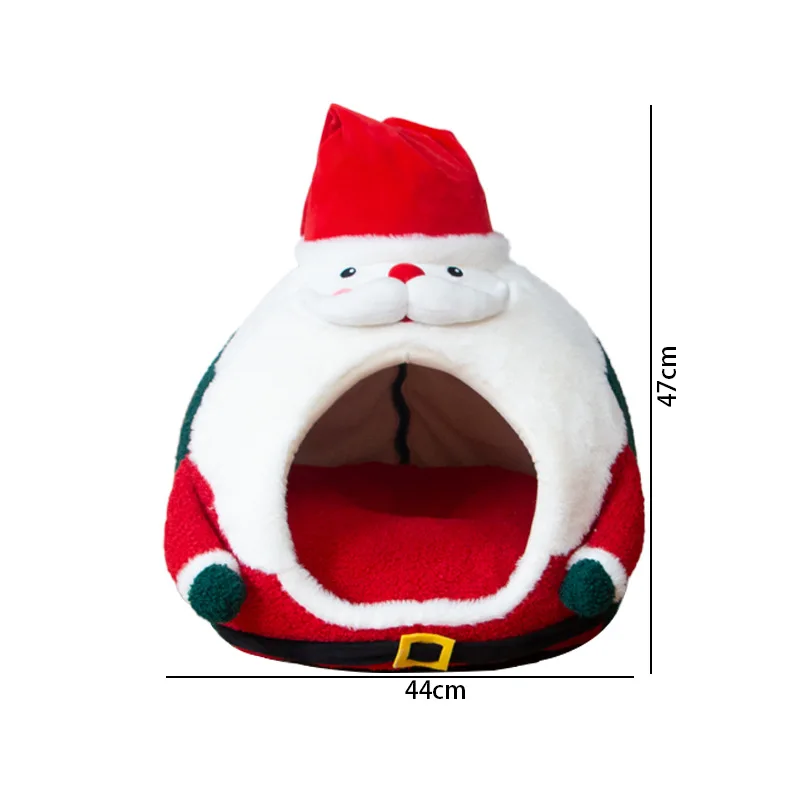 Cama térmica suave para gatos y perros – Estilo navideño - imagen 5