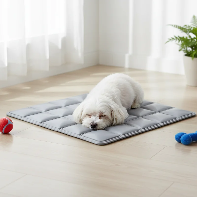 Alfombra refrigerante reversible e impermeable para gatos y perros - imagen 5