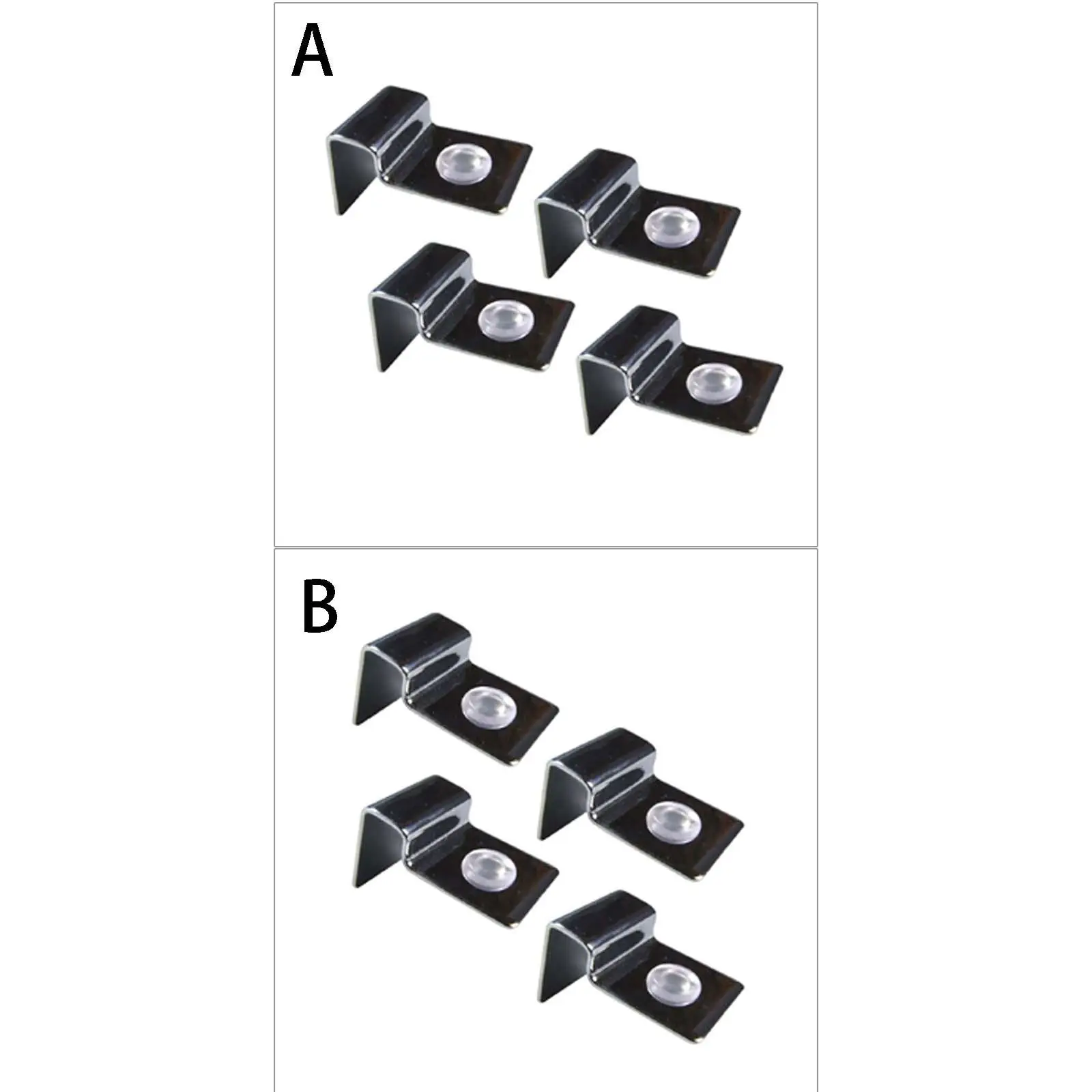 4 Pieces Aquarium Stands Fish Tank Glass Cover Clip Support Holder Stainless Steel Aquarium Glass Cover Lid Bracket Holder