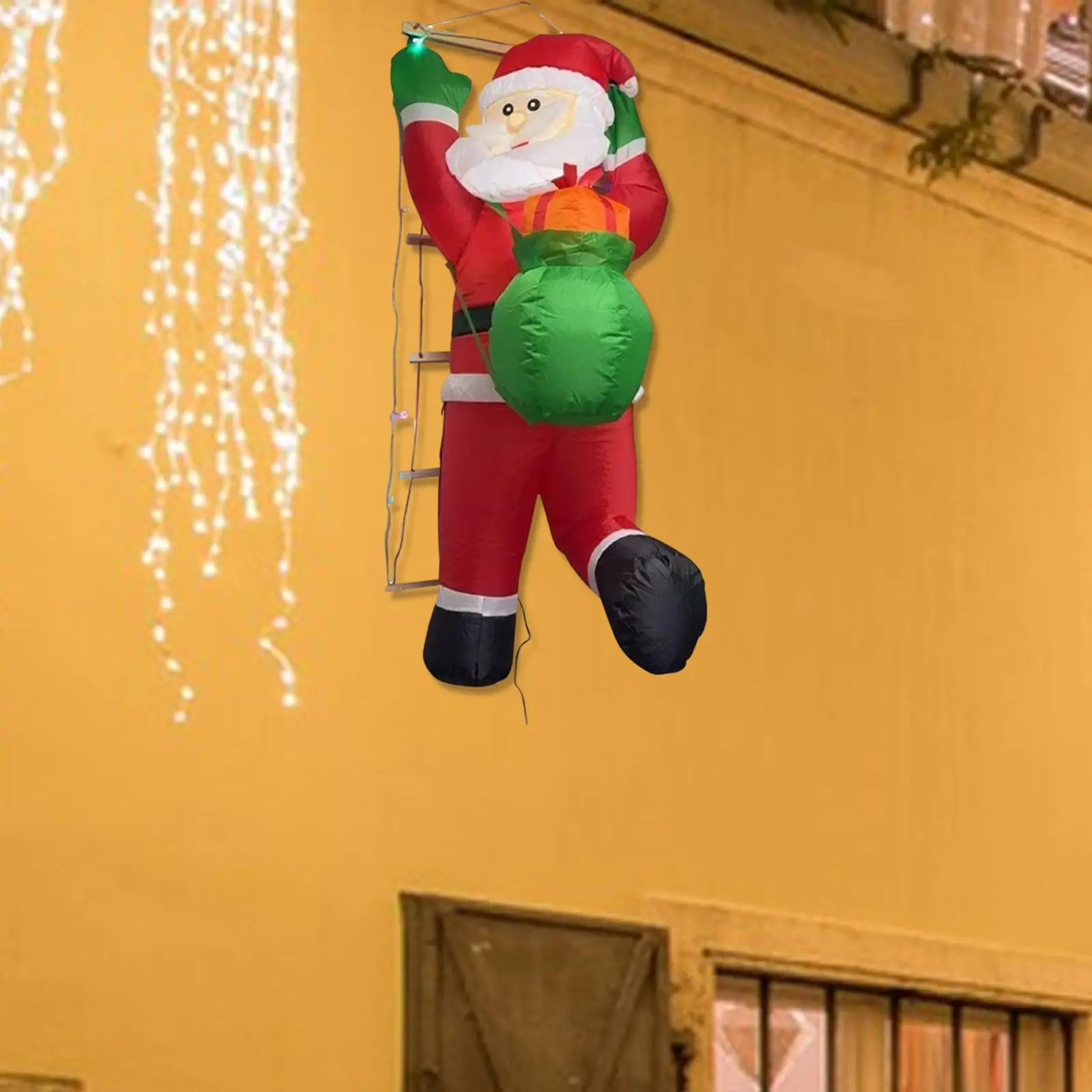Inflables navideños, decoración navideña de Papá Noel, soplado para puertas festivas del hogar - imagen 4