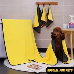 Toalla absorbente para perros - Microfibra para baño y limpieza