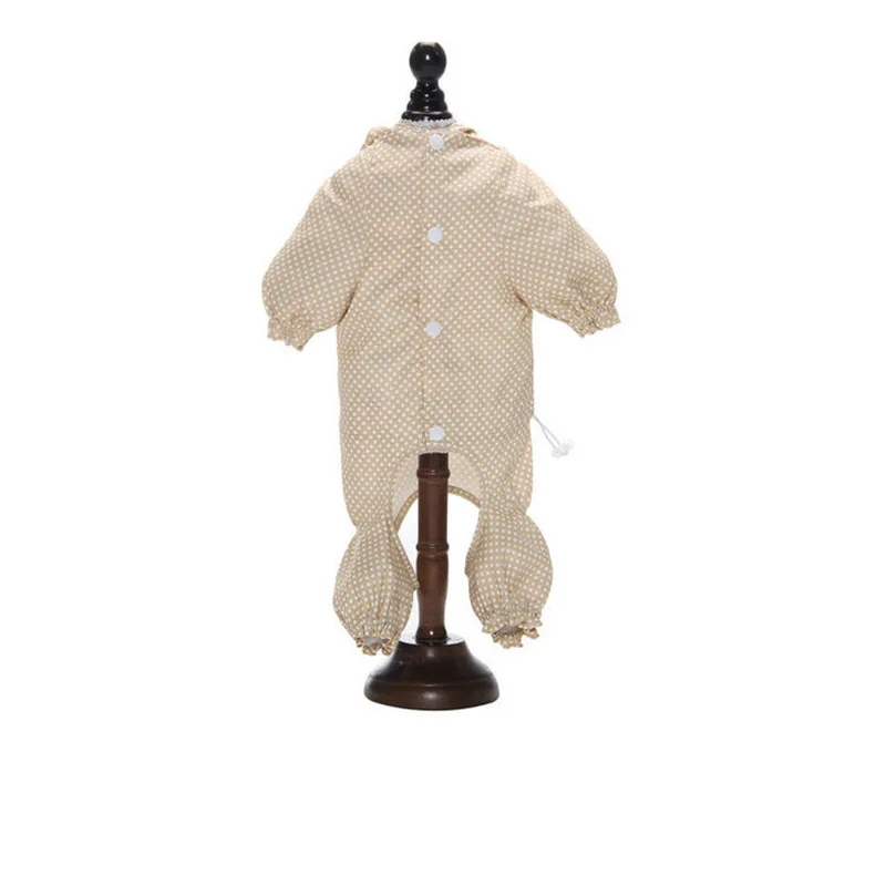 Ropa impermeable de verano para perro, chaqueta impermeable de PU para mascotas, traje de diseño japonés, a prueba de viento - imagen 5