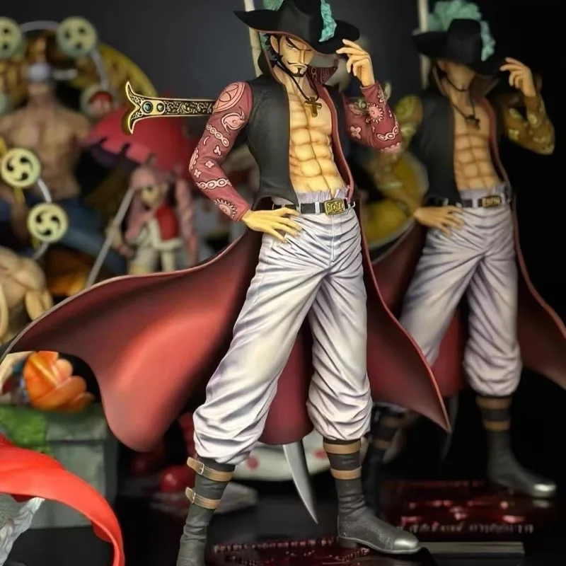 Nuevas figuras de Anime de una pieza, 30CM, Dracule Mihawk, colección de estatuas de PVC, modelo de decoración de habitación, juguetes de regalo de cumpleaños para niños - imagen 3