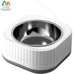 Cuenco agua caliente termostático para gatos y perros – Acero inoxidable