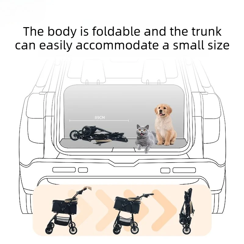 Transportín para perros y gatos – Plegable ligero para viaje