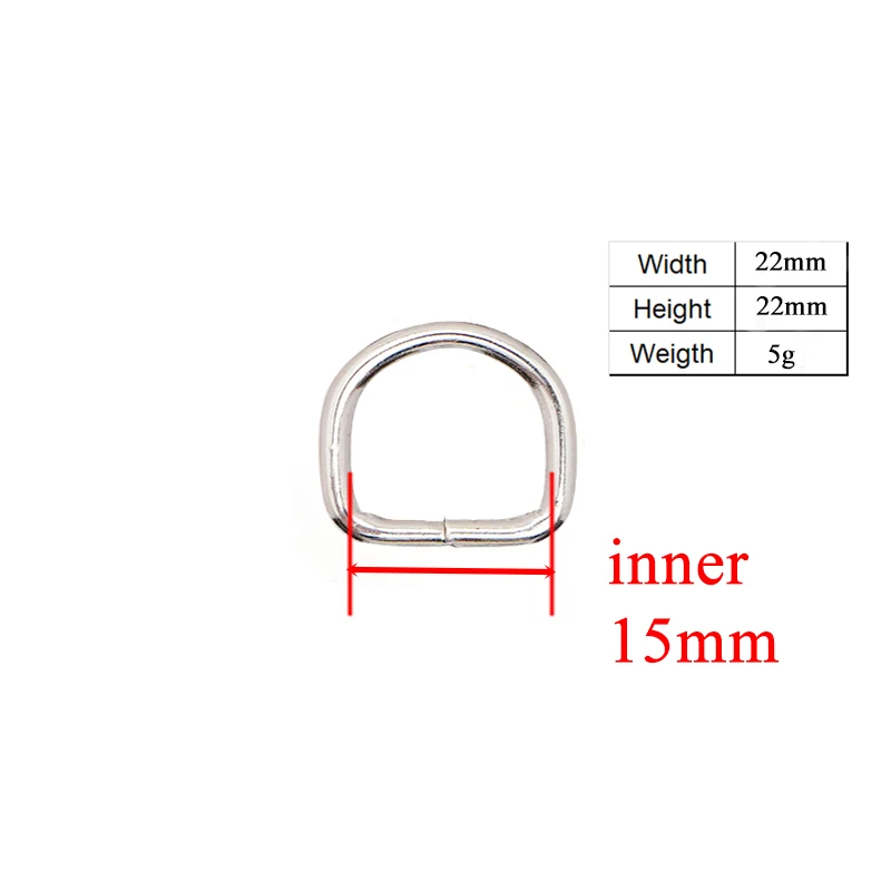 1 unidad DIY para Collar de perro costura equipaje 3,0 Ccm costura 2,0 cm botón manual hecho a mano 1,5 cm anillo D semi anillo hebilla Accesorios - imagen 3