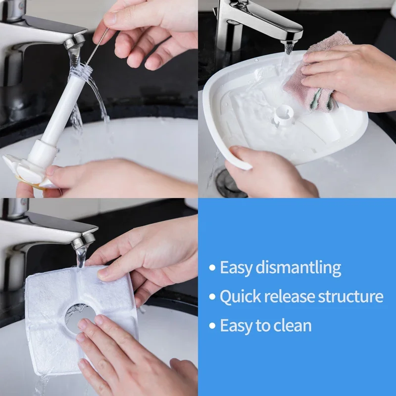 Fuente de agua automática para Gato de 2,4 L con LED eléctrico USB para perros y gatos dispensador automático de fuente para beber para mascotas - imagen 4