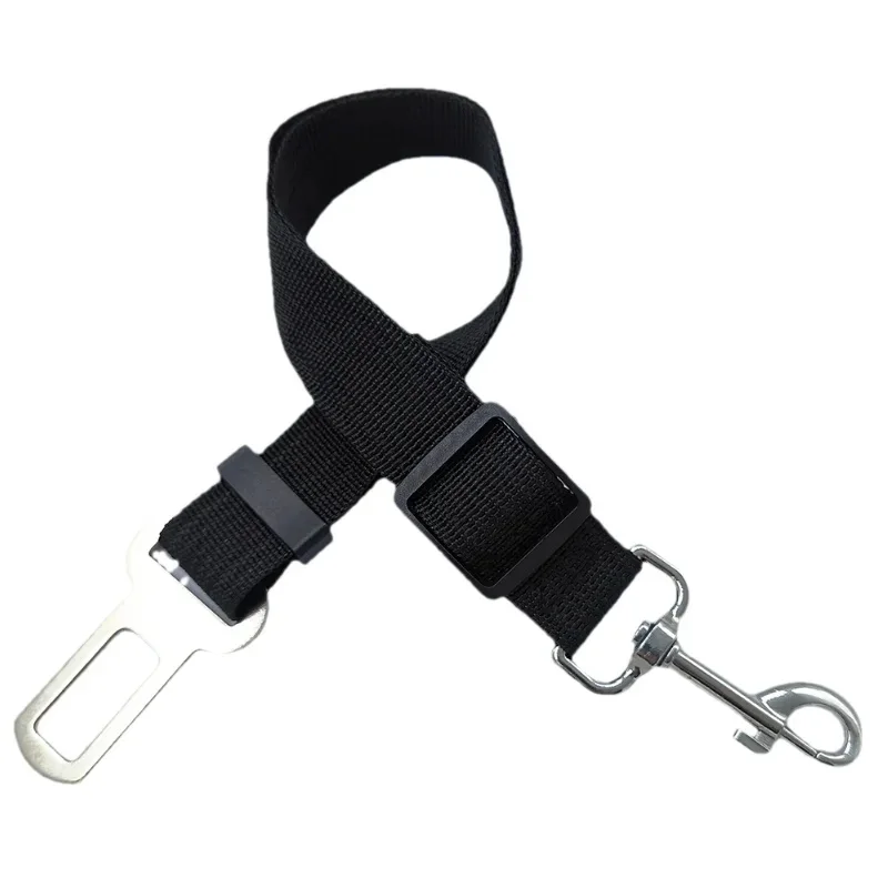 Cinturón de seguridad de coche para perros y gatos, cuerda de seguridad ajustable, Collar para cachorros, arnés de tracción, Chihuahua, suministros para mascotas - imagen 5