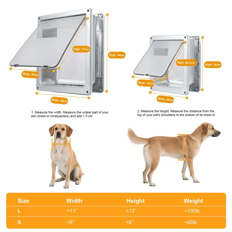 Solapa magnética de doble vía para perros y gatos