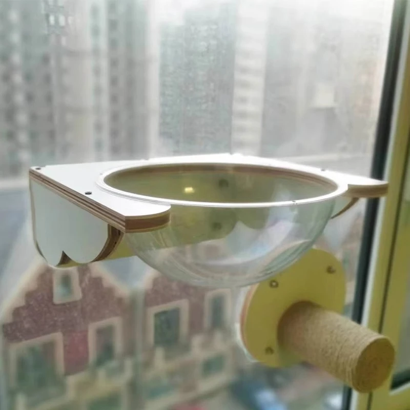 Ventosa, árbol para gatos, ventana colgante, torre para gatos, accesorios para gatos, árboles, muebles de madera, cama para gatos y gatitos, suministros de productos - imagen 2