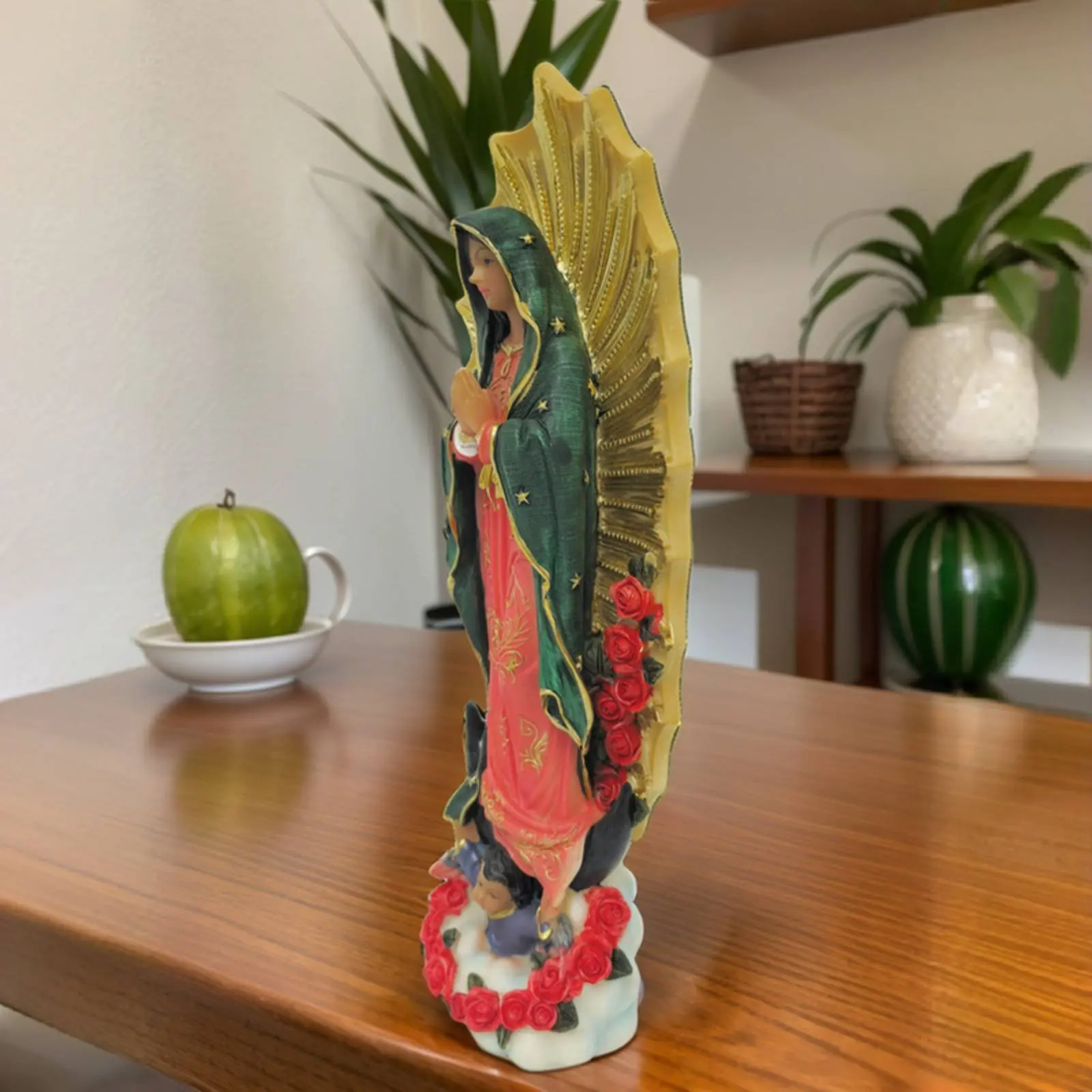 Figura decorativa Virgen María Divina Madre para hogar con gatos y perros - imagen 4