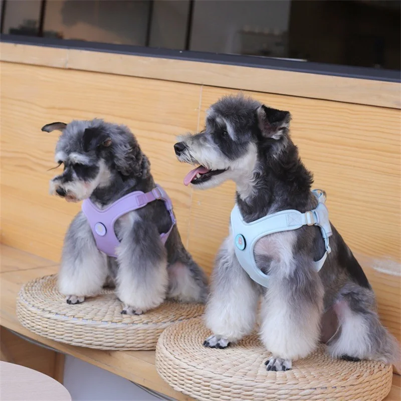 Arnés para perros en forma de X, ligero y suave, a prueba de Escape, chaleco para perros pequeños, juego de arnés y correa ajustables, Yorkshire - imagen 5
