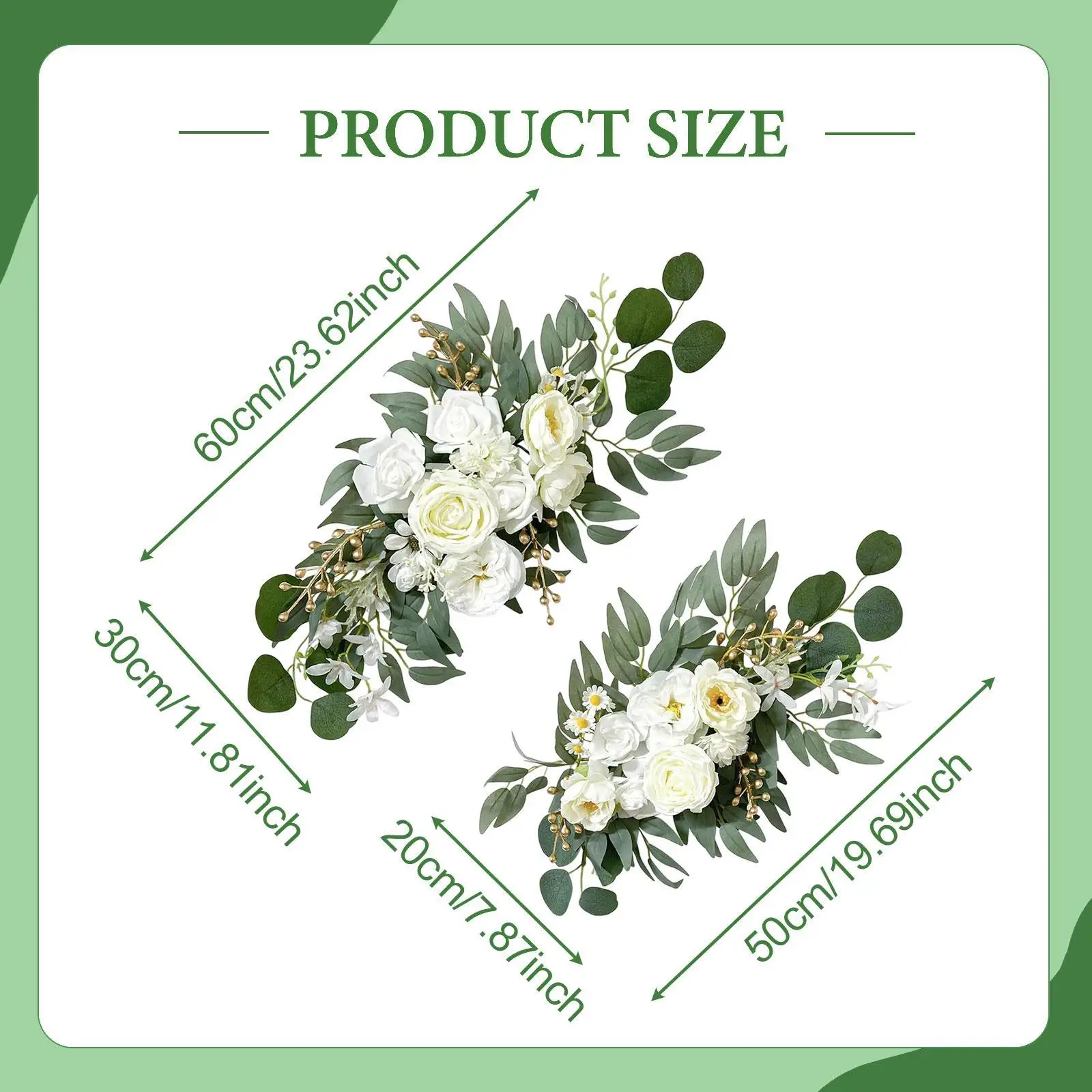 Wedding Arch Flowers Floral Swag Backdrop Decoration Floral Arrangement for Reception