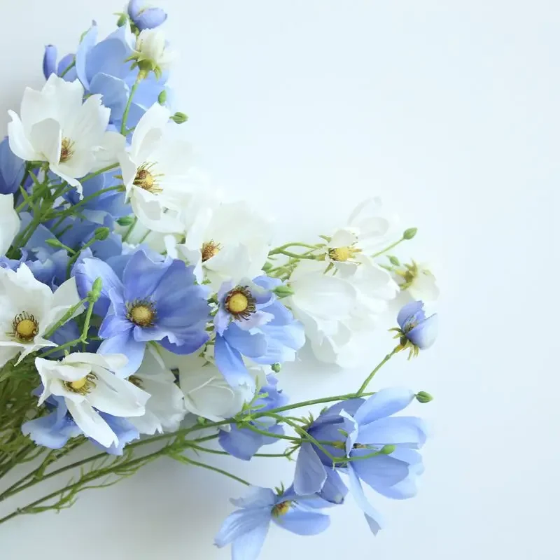 Rama única Gesang flor artificial hogar Navidad decoración de boda pared de flores de boda ramo de flores falsas Margarita