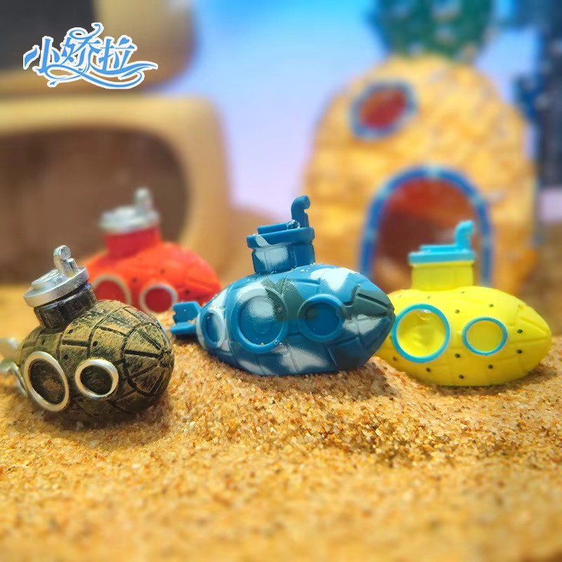 Mini submarino decorativo para acuario - micropaisaje para agua dulce - imagen 2