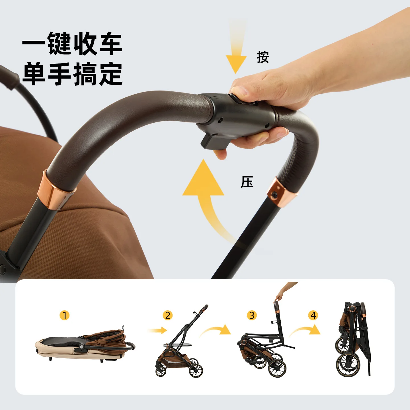 Cochecito para mascotas fuera de la luz, cochecito para caminar para perros y gatos, se puede separar y plegar para perros y gatos, cochecito mediano para perros - imagen 4