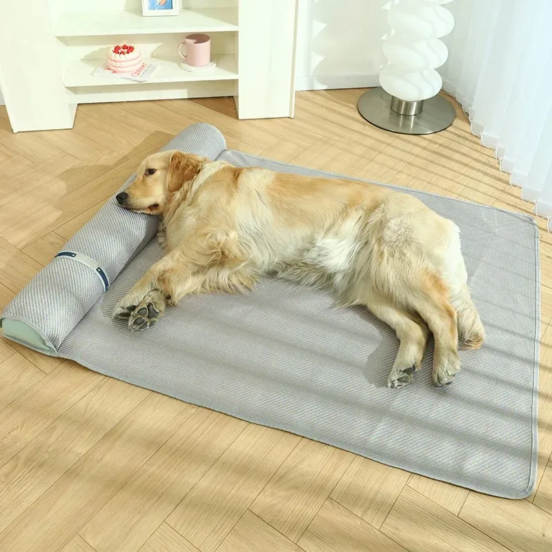 Ropa de cama refrescante para perros, colchoneta, suministros para mascotas, camas para perros, cama pequeña lavable, cojín para casa al aire libre, colchón, accesorios grandes para mascotas - imagen 5