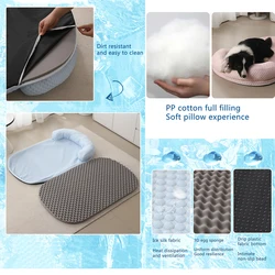 Colchón refrescante extraíble para gatos pequeños y perros medianos