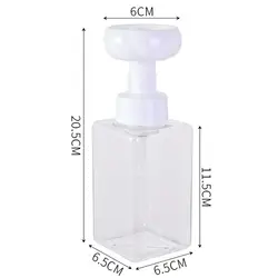 Dispensador de jabón espumoso para baño y cocina, contenedor de botella de prensa recargable transparente, dispensador de jabón líquido para manos