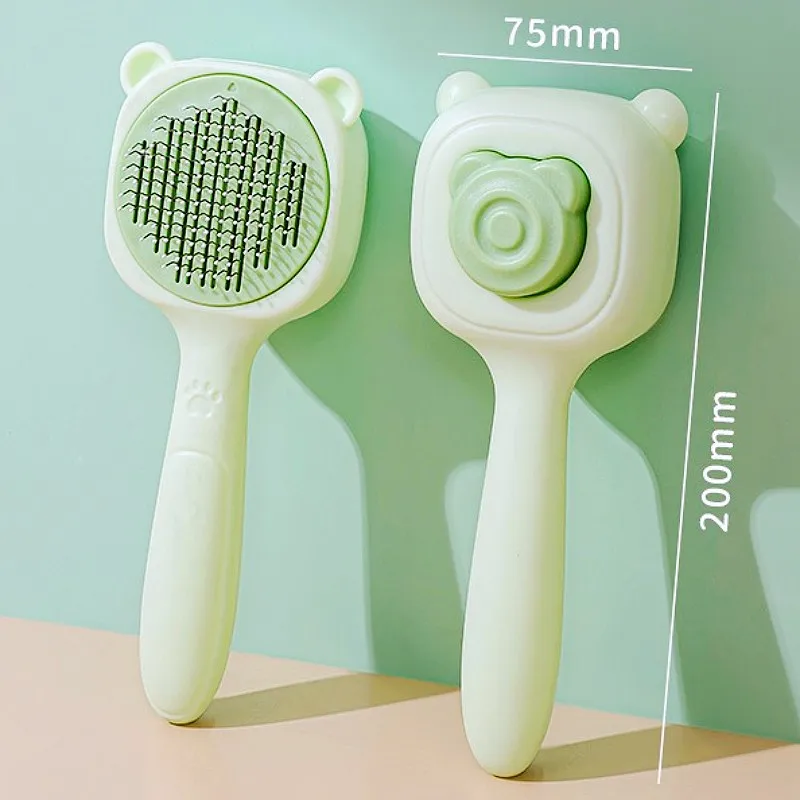Peine para perros, cepillo autolimpiante para perros, peine removedor de pelo para mascotas con un solo clic, cepillo de masaje para el cuidado de perros y gatos, peines para perros sin daños, suministros para mascotas - imagen 5