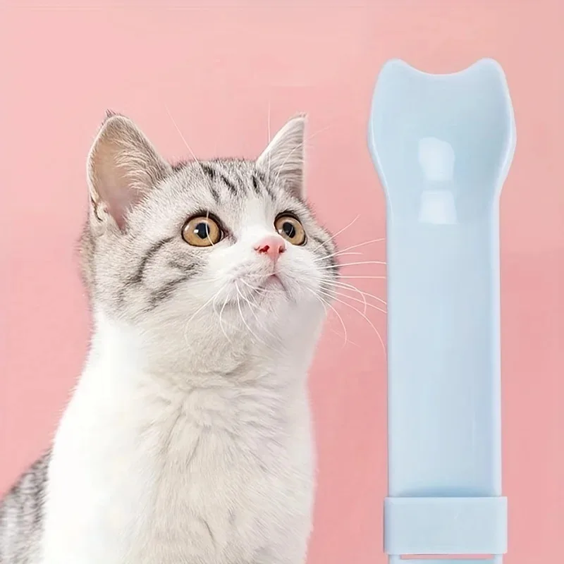 Cuchara para apretar con tira para gatos, alimentador de tiras para gatos, golosinas húmedas para gatos, herramienta de alimentación de aperitivos líquidos para mascotas, alimentador para gatos, suministros para mascotas - imagen 2