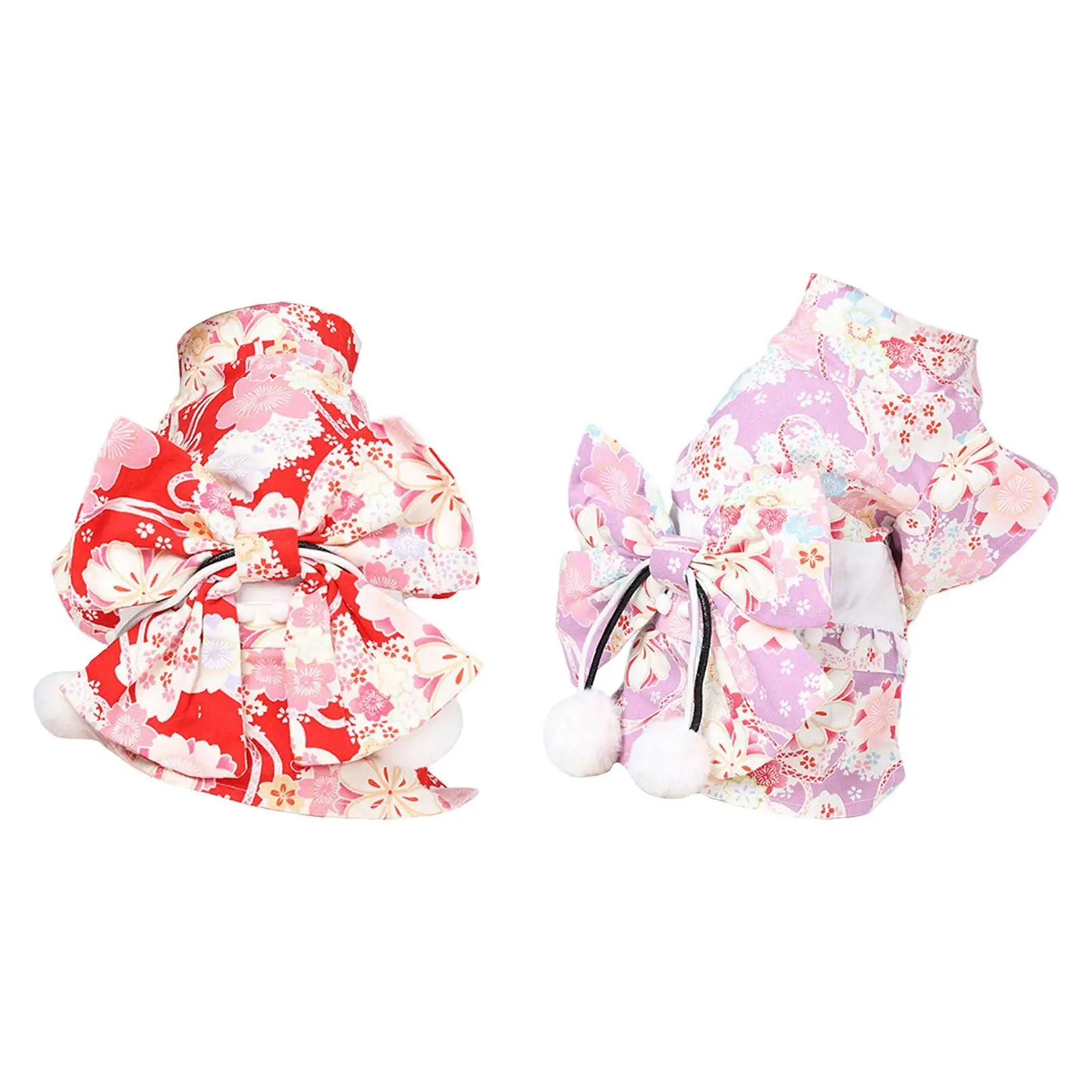 Vestido para gatos transpirable con pajarita y estampado de flores para perros pequeños disfraz para mascotas - imagen 2