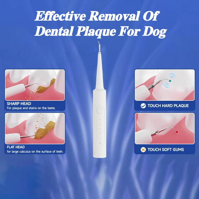 Limpiador dental ultrasónico eléctrico para perros – Elimina sarro - imagen 5