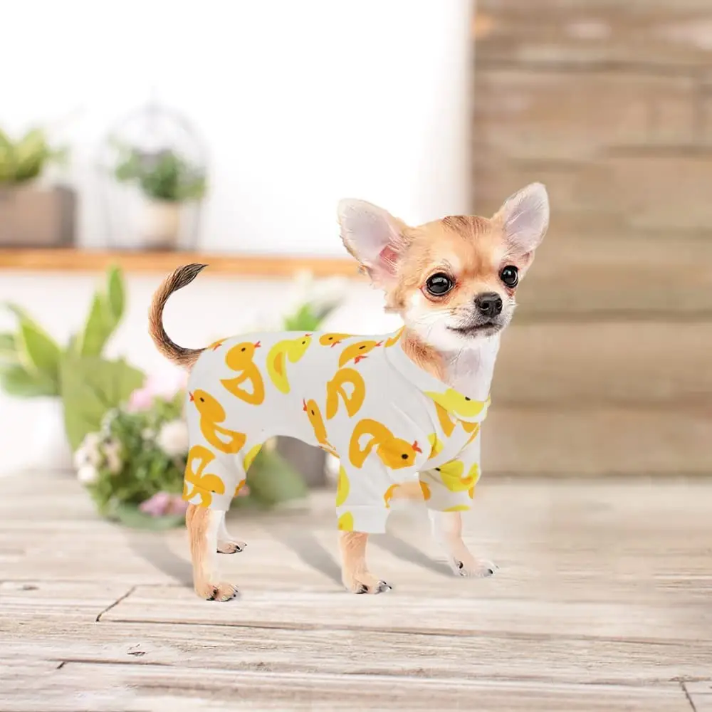 Pijamas Para Perros Love Heart Print Design Primavera Verano Ropa Para Perro Pequeño Chihuahua Yorkie Para Mascotas - imagen 4