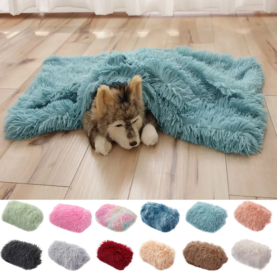 Manta suave de felpa color caramelo lavable para perros y gatos – Cálida para invierno - imagen 5