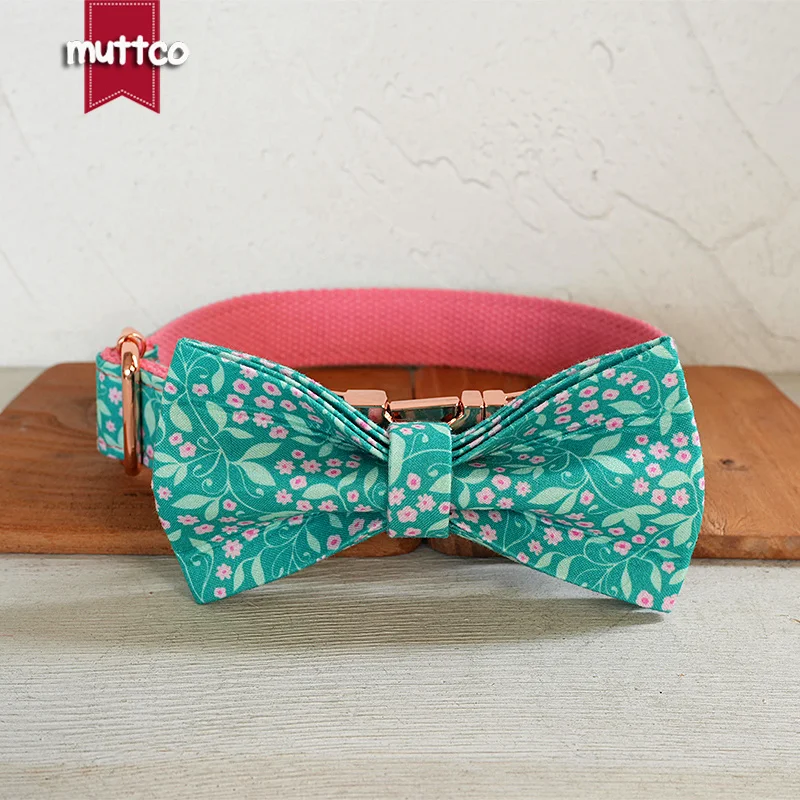 MUTTCO-patrón de flores y plantas con temática verde, el nombre permite que las mascotas noten la belleza de la naturaleza UDC163 - imagen 2