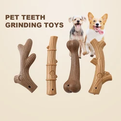 Hueso de bambú masticable para perros – Juguete dental interactivo