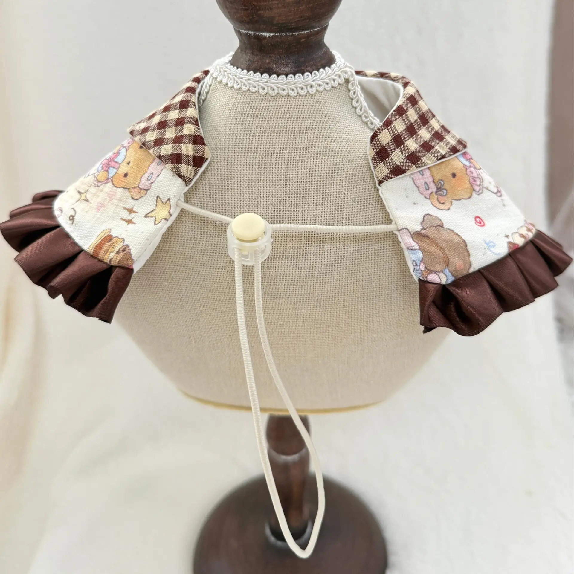 Bufanda para mascotas, fiesta de cumpleaños, lazo de perlas a cuadros, Collar para perro y gato, decoración de corbata, ropa para cachorros, ropa para perros pequeños - imagen 5