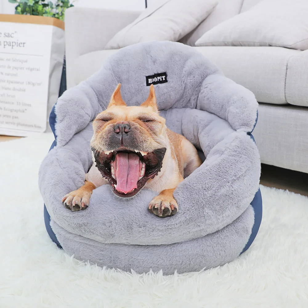 Cama de fibra para lavado a mano para mascotas, casa caliente de invierno para perros pequeños, cachorros, gatitos, sofá, perrera, saco de dormir, accesorios para nido - imagen 4