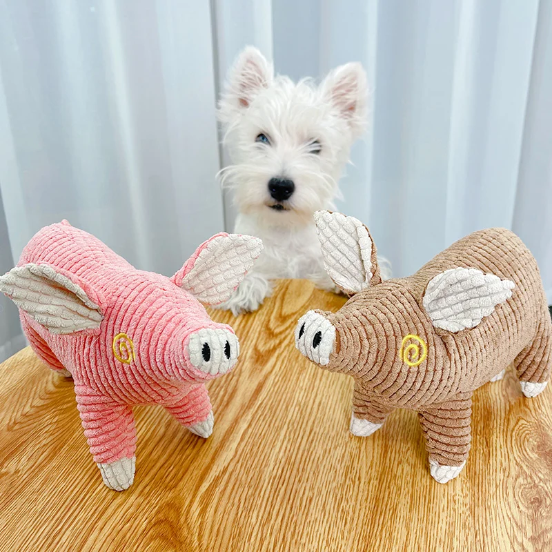 Juguetes para mascotas, juguetes para perros, juguetes para cerdos, fabricación de sonido, resistentes a las mordeduras, muñecas lindas de dibujos animados - imagen 4