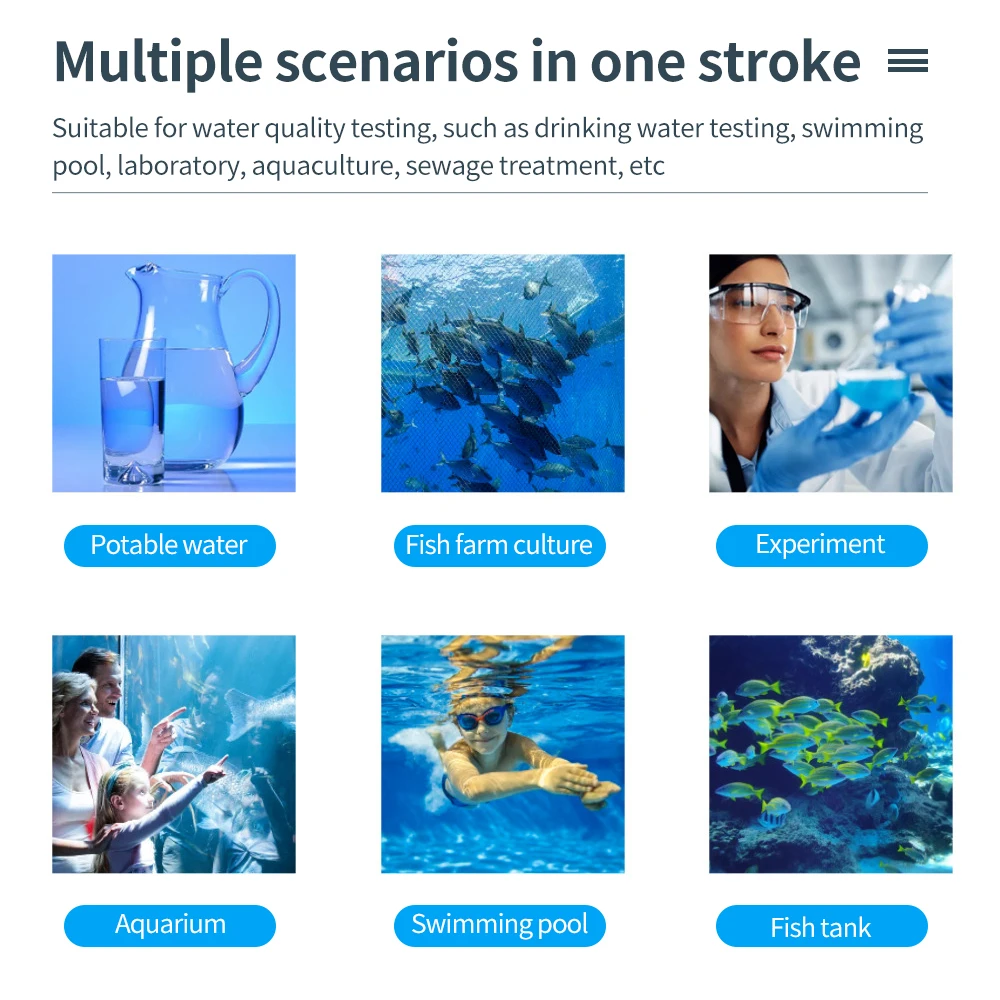 Probador Digital de Calidad del Agua 5 en 1 con Bluetooth, EC TDS, medidor de temperatura de SALT S.G, Detector de prueba de agua con retroiluminación para acuicultura doméstica - imagen 2