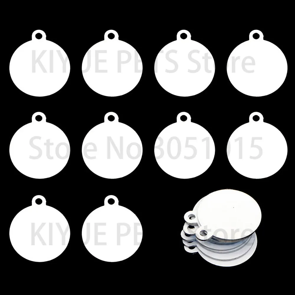 100 Uds. Etiqueta de identificación con personalidad para mascotas se puede imprimir en Color foto Collar de gato colgante Collar colgante accesorios llavero Accesorios - imagen 4