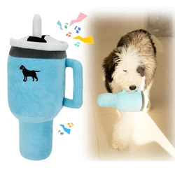 Juguete chirriante de peluche para perros – Forma de taza suave