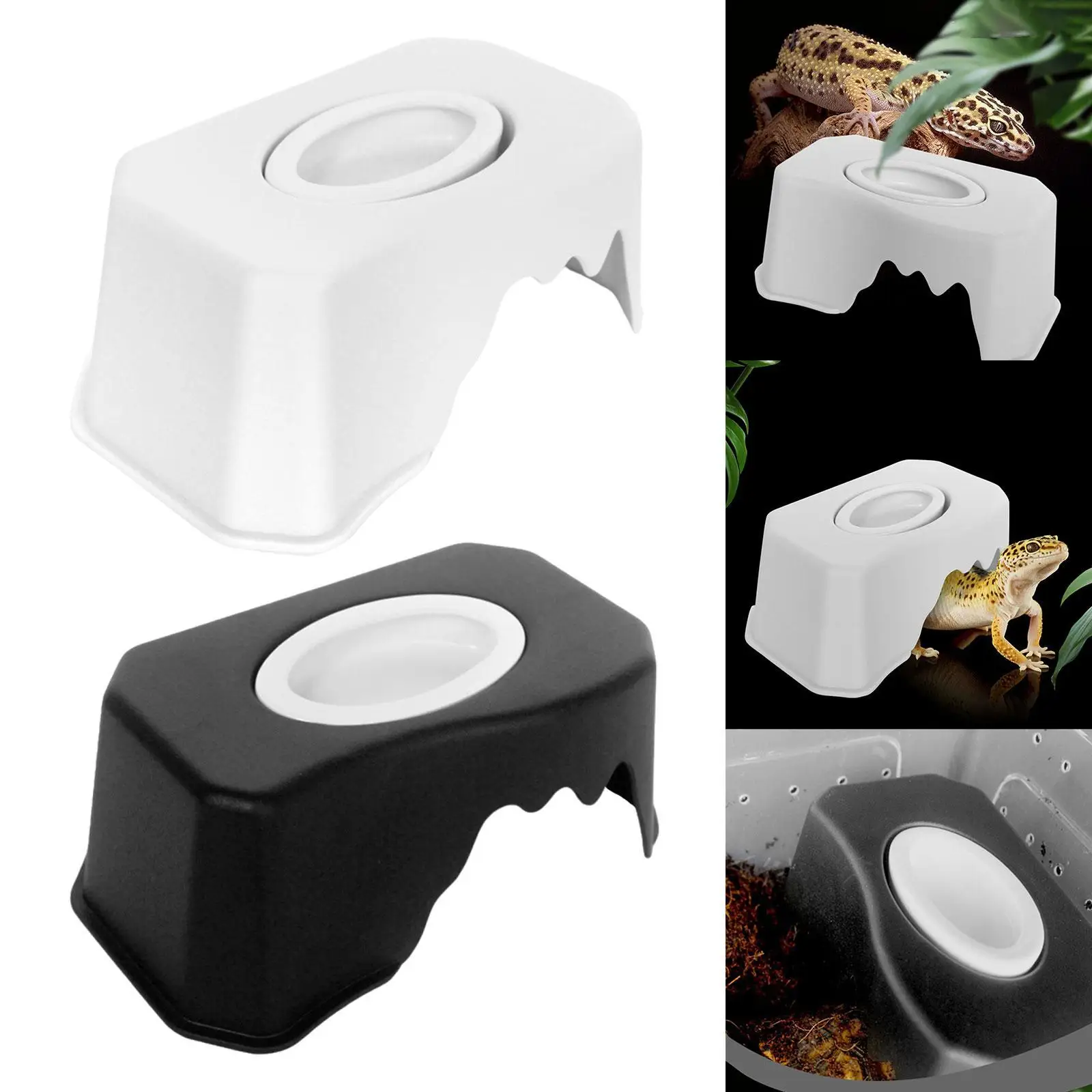 Accesorios para tanque oculto de reptiles, paisajismo, ligero, fácil de limpiar, cueva oculta de serpiente para reptiles, tortugas de serpiente - imagen 3