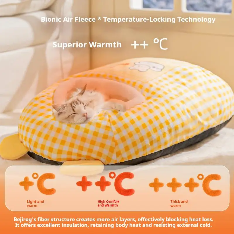 Saco de dormir para gatos, calidez de invierno, cama para gatos, manta para gatos, cama para gatos, cama para perros pequeños - imagen 4