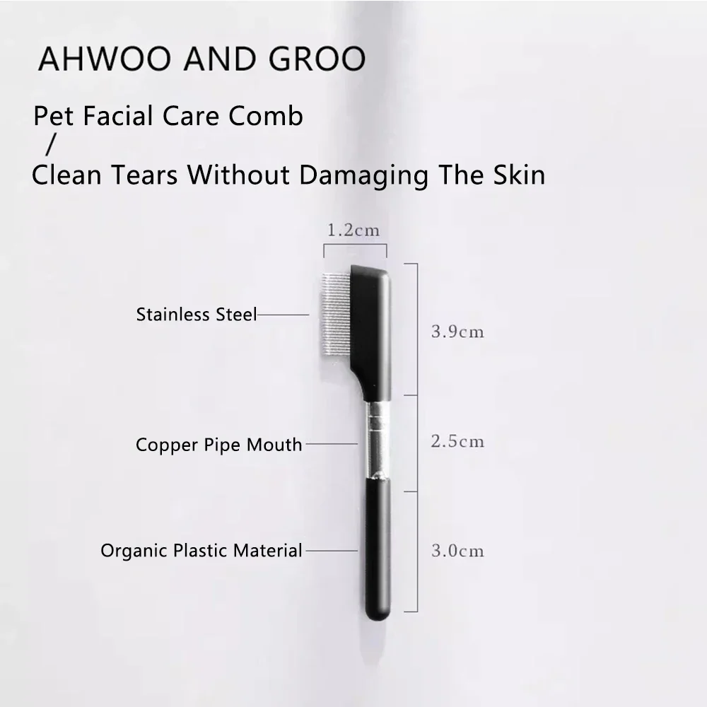 Peine de limpieza Facial para mascotas, elimina las manchas de desgarro, peine para palabras, tijeras de reparación de pelo de perro, peine de pelo de gato, suministros de limpieza para mascotas, accesorios - imagen 4