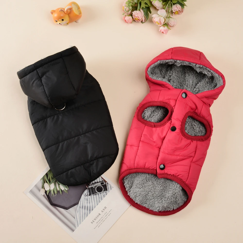 Ropa para Gato, chaqueta con capucha, abrigo de lana cálido, Sudadera con capucha para gatos pequeños y medianos, ropa acogedora impermeable para cachorros y gatitos - imagen 2