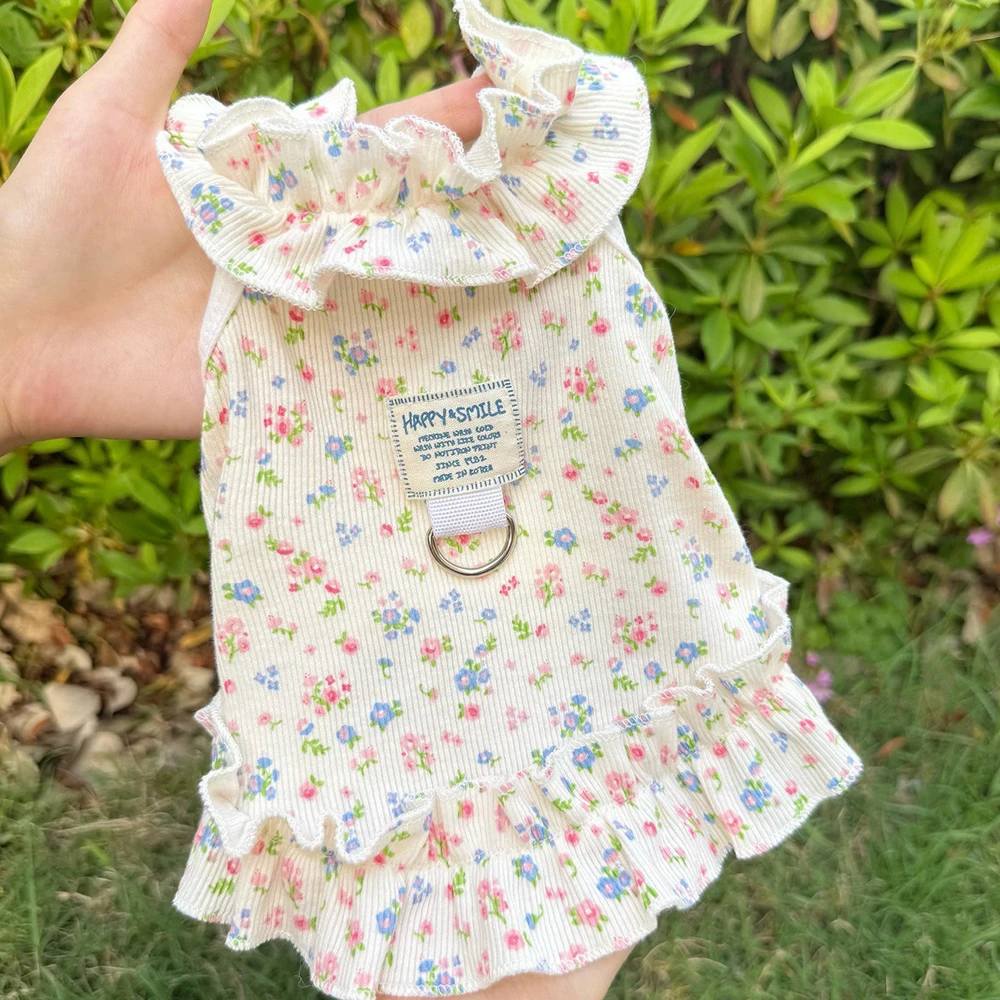 Vestido princesa transpirable para perros pequeños y gatos medianos